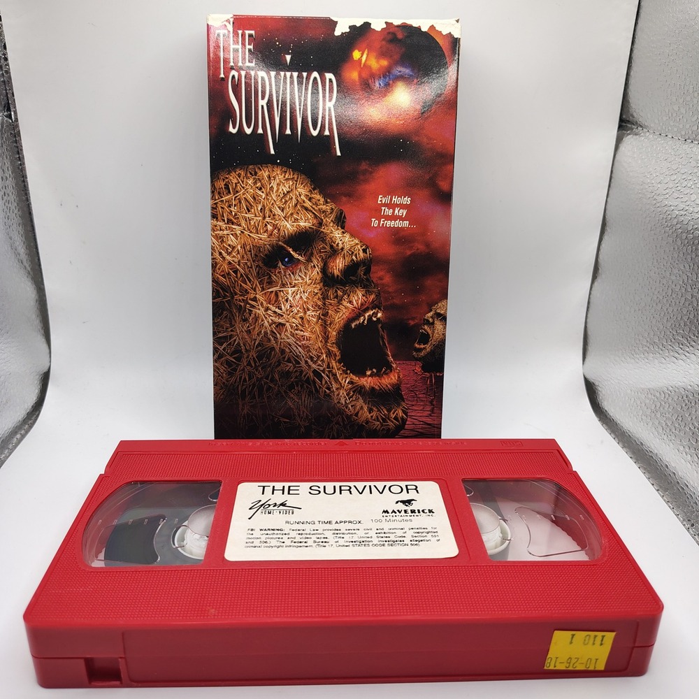 The Survivor VHS 1998 Red Tape Sci-Fi Horror York RARE b movie